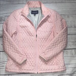 Lands' End Women’s Light Pink Quilted Jacket